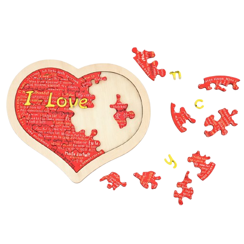 Wooden Love Puzzle
